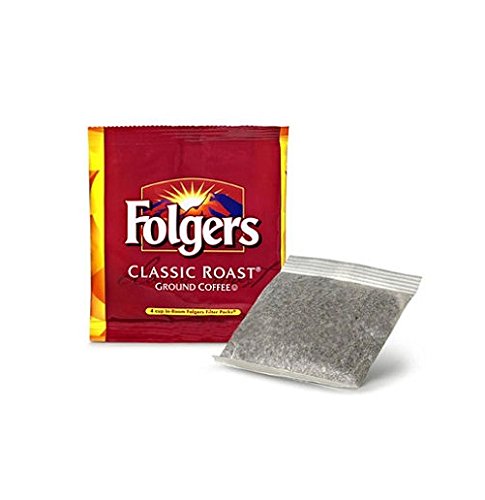 0100003570392 - FOLGERS 4 CUP HOTEL CLASSIC ROAST COFFEE FILTER PACKS - 200 CT.