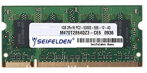 0010003449768 - 1GB MEMORY RAM FOR TOSHIBA PORTEGE M750-0PR (PPM75C-0PR04R) LAPTOP MEMORY UPGRADE - LIMITED LIFETIME WARRANTY FROM SEIFELDEN