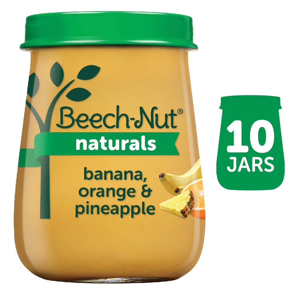 1005220017202 - BEECH-NUT NATURALS BANANA ORANGE & PINEAPPLE STAGE 2 BABY FOOD