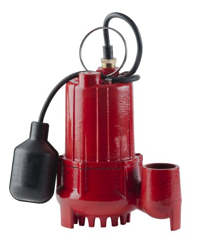 0010121141698 - RED LION RL-SC50T 1/2-HP 4300-GPH SUMP PUMP WITH TETHERED FLOAT SWITCH, CAST IRON