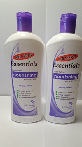 0010181071805 - PALMERS ESSENTIALS NOURISHING BODY LOTION, EXTRA DRY SKIN SOFT LAVENDER SCENT 13.5 (2PK)