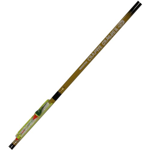 0010205300508 - MASTER FISHING TACKLE TELESCOPIC CRAPPIE POLE WITH LINE BOBBER (10-FEET, ASSORTED COLOR)