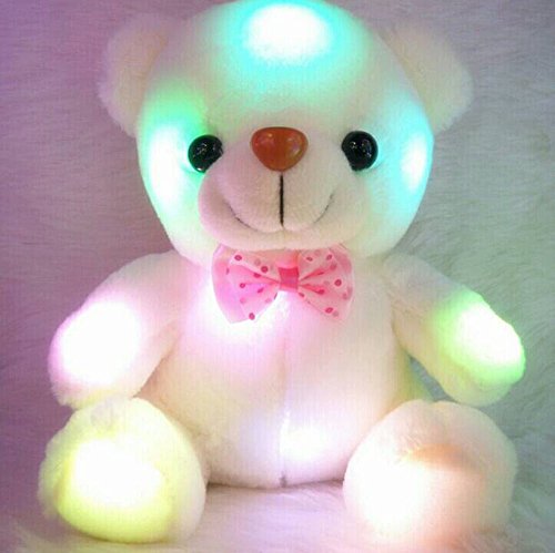 0102333566762 - NEW STYLES COLORFUL GLOWING PLUSH TOY LUMINOUS ANIMAL TEDDY BEAR PLUSH DOLL FOR GIRL BABY BIRTHDAY GIFT LOVELY DOLLS FOR BABY.