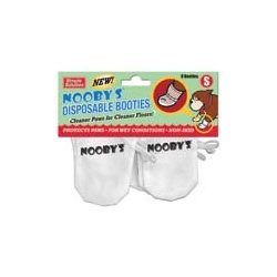 0010279105054 - SIMPLE SOLUTION NOOBY'S DISPOSABLE DOG BOOTY WHITE SMALL 40 LB