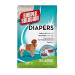 0010279105863 - SIMPLE SOLUTION DISPOSABLE DIAPERS FOR DOG EXTRA LARGE 12 DIAPERS