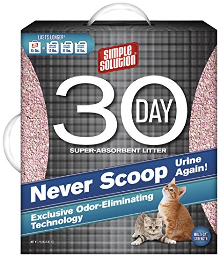 0010279115770 - SIMPLE SOLUTION 30-DAY SUPER ABSORBENT CAT LITTER, 15-POUND
