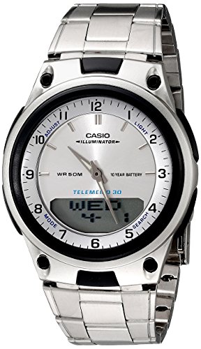 0102930370830 - CASIO MEN'S AW80D-7A SPORTS CHRONOGRAPH ALARM 10-YEAR BATTERY DATABANK WATCH
