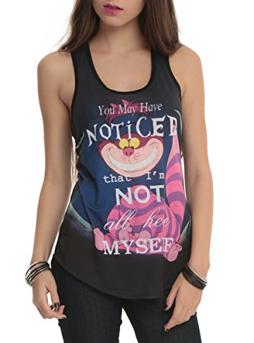 0010294596103 - DISNEY ALICE IN WONDERLAND CHESHIRE CAT SUBLIMATION GIRLS TANK TOP (SMALL)