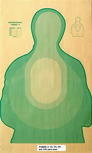 0010315822228 - US TREASURY STYLE POLICE POILICE SILHOUTTE TARGET 24 X 40 (AMTR-II) (GREEN, 100 PACK)