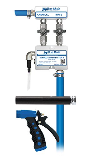 0010315920528 - BLUE MULE ULTIMATE WASH SYSTEM 1: WALL-MOUNTED FOAM AND RINSE SYSTEM