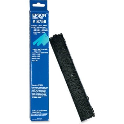 0010343600102 - EPSON BLACK RIBBON FOR FX-880, FX-1180 AND LX-300 PRINTERS 8758