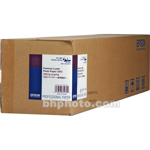 0010343859692 - EPSON PROFESSIONAL MEDIA PREMIUM PHOTO PAPER LUSTER (24 INCHES X 100 FEET, ROLL) (S042081)