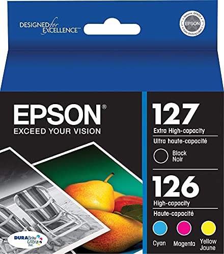 0010343903159 - EPSON 127/126 INKS EXTRA HIGH YIELD BLACK AND HIGH YIELD COLOR C/M/Y - T127120-BCS