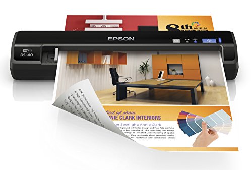 0010343917064 - EPSON WORKFORCE DS-40 WIRELESS COLOR PORTABLE DOCUMENT SCANNER WITH RECEIPTORGANIZER CLOUD SERVICE FOR PC AND MAC, SHEET-FED, MOBILE/PORTABLE - REFURBISHED