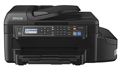 0010343920415 - EPSON WORKFORCE ET-4550 ECOTANK WIRELESS COLOR ALL-IN-ONE SUPERTANK PRINTER WITH SCANNER, COPIER, FAX, ETHERNET, WI-FI, WI-FI DIRECT, TABLET AND SMARTPHONE (IPAD, IPHONE, ANDROID) PRINTING, EASILY REFILLABLE INK TANKS