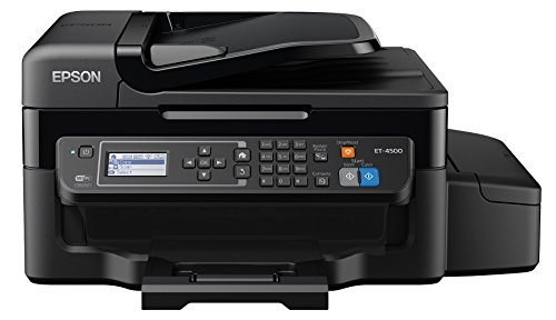 0010343920422 - EPSON WORKFORCE ET-4500 ECOTANK WIRELESS COLOR ALL-IN-ONE SUPERTANK PRINTER WITH SCANNER, COPIER, FAX, ETHERNET, WI-FI, WI-FI DIRECT, TABLET AND SMARTPHONE (IPAD, IPHONE, ANDROID) PRINTING, EASILY REFILLABLE INK TANKS