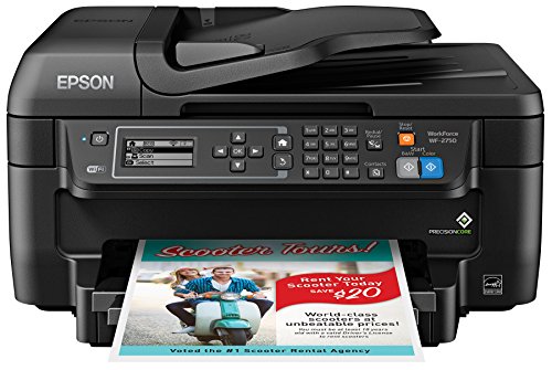 0010343928824 - EPSON WORKFORCE WF-2750 ALL-IN-ONE WIRELESS COLOR PRINTER WITH SCANNER, COPIER AND FAX