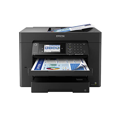 0010343963412 - EPSON WORKFORCE PRO WF-7840 WIRELESS ALL-IN-ONE WIDE-FORMAT PRINTER WITH AUTO 2-SIDED PRINT UP TO 13 X 19, COPY, SCAN AND FAX, 50-PAGE ADF, 500-SHEET PAPER CAPACITY, 4.3 SCREEN (RENEWED)
