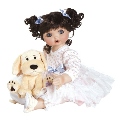 0010475111484 - CHARISMA MARIE OSMOND DOLL BABY ADORA BELLE 13 MY PUPPY LOVE (SEATED IN PORCELAIN)