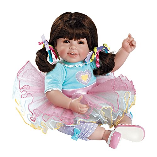 0010475150063 - ADORA TODDLER CUDDLY & WEIGHTED 20 PLAY DOLL- SUGAR RUSH WITH BROWN HAIR & BROWN EYES- AGES 6+