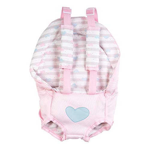 0010475221220 - ADORA BABY DOLL CARRIER IN CLASSIC PASTEL PINK, FITS UP TO 20 INCH BABY DOLLS