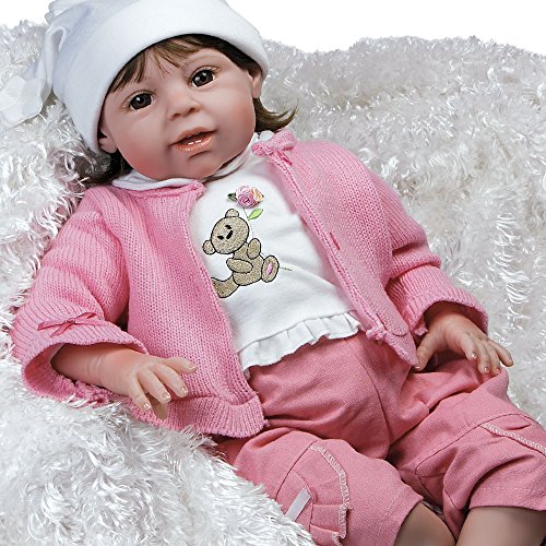 0010475312911 - PARADISE GALLERIES LIFELIKE REALISTIC BABY DOLL, BEARY CUTE, 21 INCH VINYL, WEIGHTED BODY