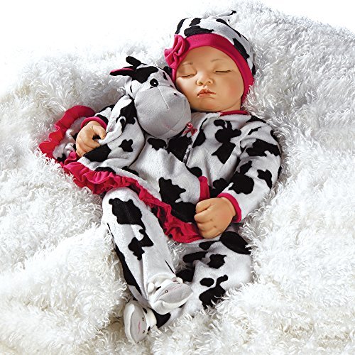 0010475313215 - PARADISE GALLERIES WEIGHTED REALISTIC SLEEPING BABY DOLL, OVER THE MOOOON, 19 INCH VINYL