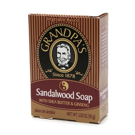 0010486007158 - SANDALWOOD SOAP WITH SHEA BUTTER AND GINSENG SANDALWOOD SOAP