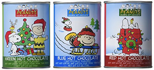 0010532278884 - 278884 SNOOPY COLORFUL HOT CHOCOLATE 3 PIECE GIFT SET PEANUTS GOOD GRIEF CAFE 7.5 OZ