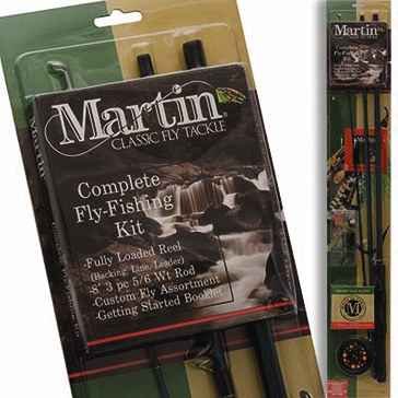0010718005662 - MARTIN FLY FISHING REEL WITH LINE AND 3-PIECE FLY ROD (SIZE 5/6)