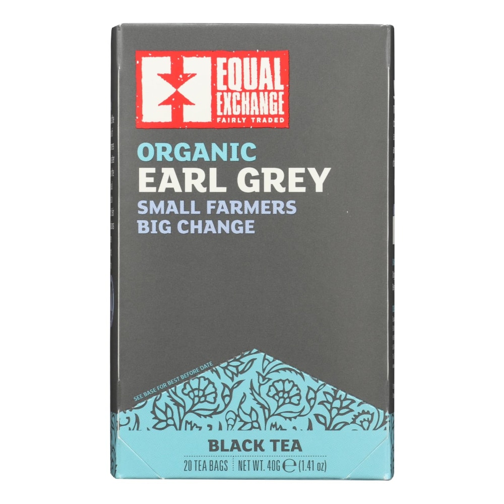 1074599850017 - EQUAL EXCHANGE ORGANIC EARL GREY TEA - GREY TEA - CASE OF 6 - 20 BAGS