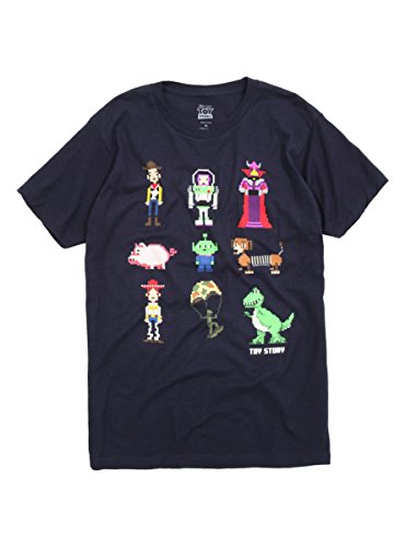 0010783467105 - DISNEY TOY STORY PIXEL CHARACTERS T-SHIRT