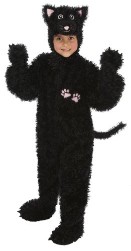0010793180841 - JUST PRETEND KIDS BLACK CAT ANIMAL COSTUME, SMALL