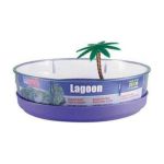 0010838201302 - DELUXE TURTLE LAGOON OVAL W TRAY AND PLANT 8-1 3-1 4-INCH 11 IN