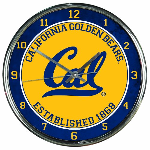 0010943279630 - NCAA CALIFORNIA GOLDEN BEARS CHROME CLOCK