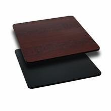 0010972936870 - FLASH FURNITURE 30'' SQUARE TABLE TOP WITH BLACK OR MAHOGANY REVERSIBLE LAMINATE TOP