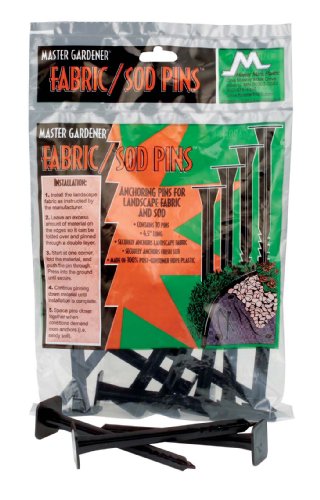 0011047111109 - MASTER MARK PLASTICS 11110 FABRIC AND SOD PINS, 4.5 INCH, 10 PACK