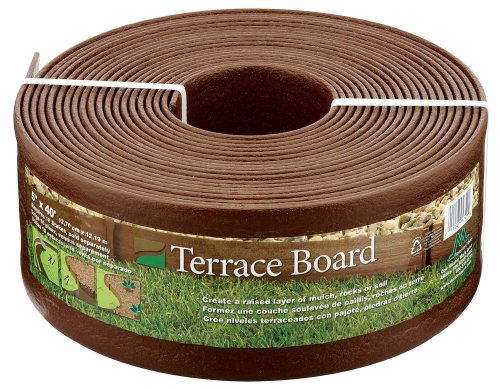 0011047953402 - MASTER MARK PLASTICS 95340 TERRACE BOARD FOOT LANDSCAPE EDGING COIL 5 INCH BY 40 FOOT, BROWN