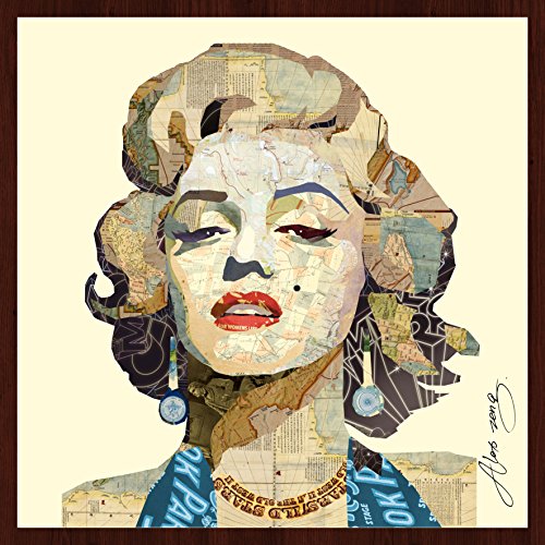 0110480282015 - EMPIRE ART DIRECT HOMAGE TO MARILYN ORIGINAL DIMENSIONAL COLLAGE HAND SIGNED BY ALEX ZENG FRAMED GRAPHIC WALL ART