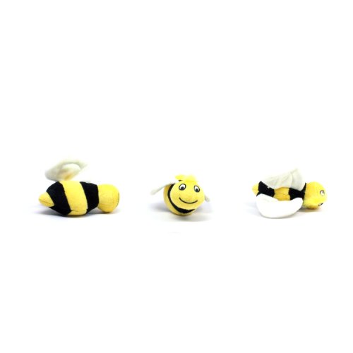 0110709768429 - OUTWARD HOUND KYJEN 31014 SQUEAKIN' ANIMALS HIDE-A-BEE REPLACEMENT DOG TOYS SQUEAK TOYS 3-PACK, LARGE, MULTICOLOR