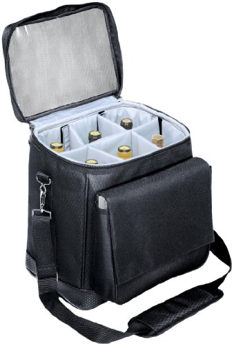 0110709811019 - PICNIC TIME 'CELLAR' INSULATED SIX BOTTLE WINE TOTE