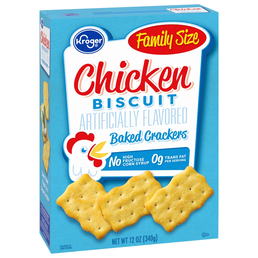 0001111010728 - KROGER® FAMILY SIZE CHICKEN BISCUIT BAKED CRACKERS