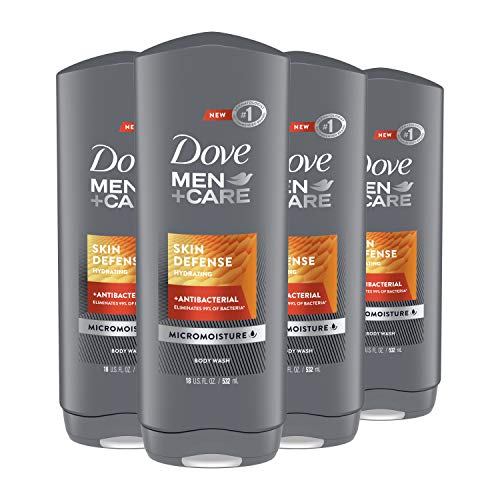 0011111030046 - DOVE MEN+CARE BODY WASH FOR SMOOTH AND HYDRATED SKIN CARE SKIN DEFENSE EFFECTIVELY WASHES AWAY BACTERIA WHILE NOURISHING YOUR SKIN 18 OZ 4 COUNT
