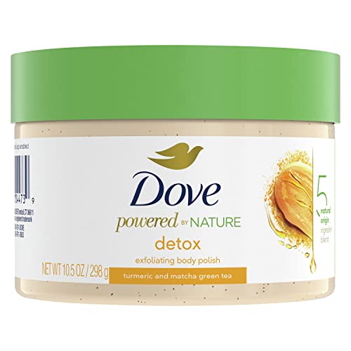 0011111044739 - DOVE POWERED BY NATURE EXFOLIATING BODY POLISH DETOX WITH 5 NATURAL ORIGIN INGREDIENT BLEND FOR SKIN CARE 10.5 OZ