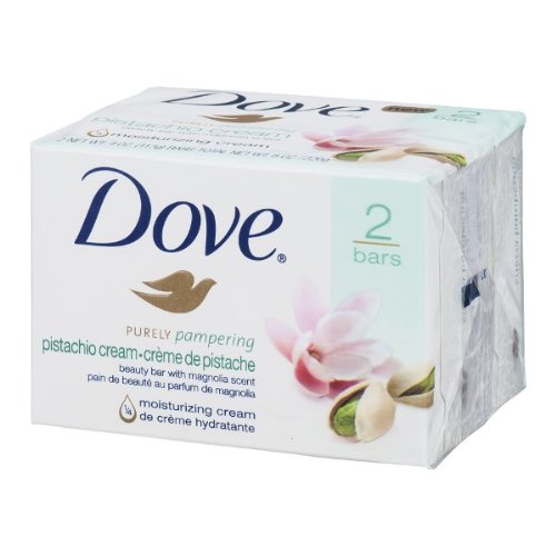 0011111347762 - DOVE PURELY PAMPERING PISTACHIO CREAM BEAUTY BARS, 4 OZ, 2 COUNT