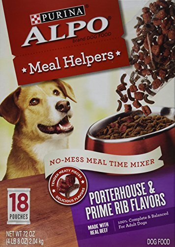 0011132170721 - PURINA ALPO MEAL HELPERS PORTERHOUSE & PRIME RIB FLAVORS DOG FOOD, 18 COUNT BOX, PACK OF 1
