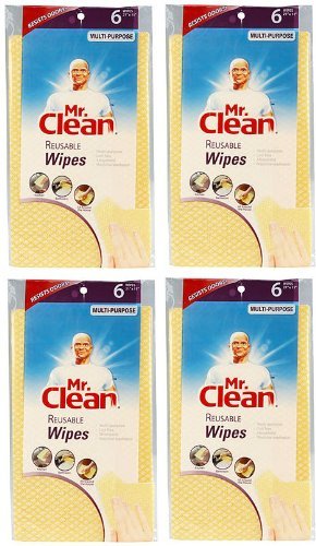 0011171230264 - MR. CLEAN MULTI-PURPOSE MACHINE WASHABLE HOUSEHOLD CLEANING REUSABLE WIPES (6 CO