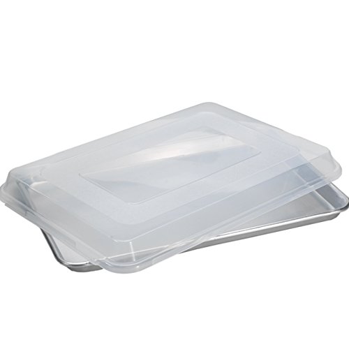 0011172431035 - NORDIC WARE NATURAL ALUMINUM COMMERCIAL BAKER'S HALF SHEET WITH LID