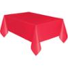 0011179050949 - RED PLASTIC TABLE COVER, 108 X 54