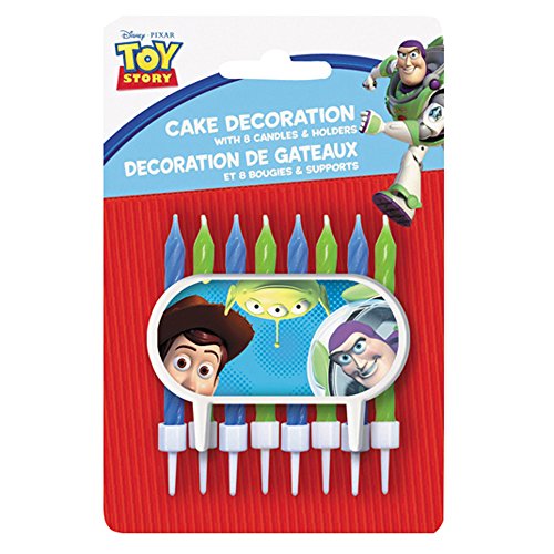 0011179275601 - UNIQUE TOY STORY CAKE TOPPER & BIRTHDAY CANDLE SET